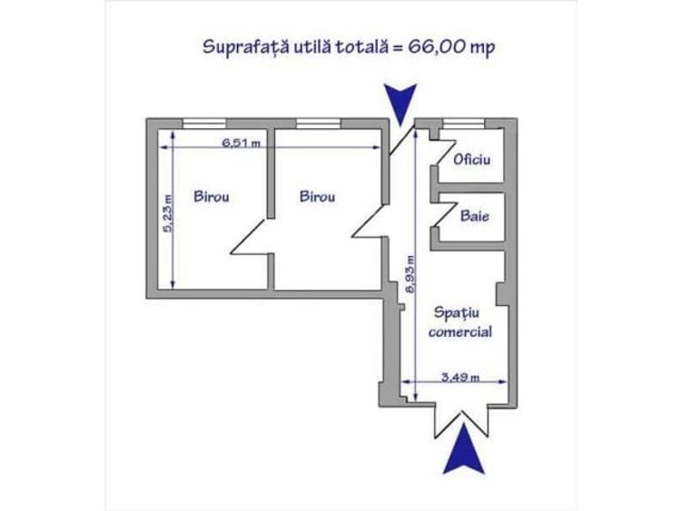 Spatiu comercial de inchiriat, zona Ultracentral, 66 mp #7903 - 10