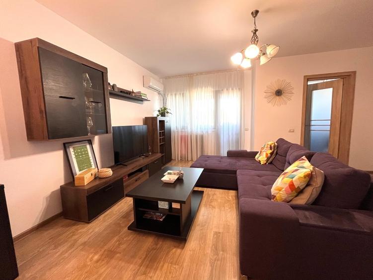 Apartament cu 2 camere semidecomandat, mobilat în Mihai Bravu