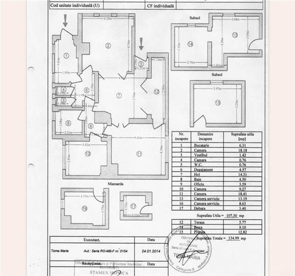 Apartament 4 camere in Vila Unirii oferta pretabilă pentru locuit dar ș Apartament 4 camere in Vila Unirii oferta pretabilă pentru locuit dar ș