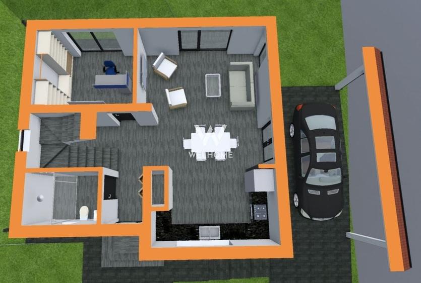 Casa Individuala cu CARPORT si teren 500 mp Selimbar-Sibiu - 6