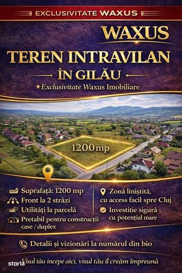 Teren Intravilan - SU 1200MP I Front la 2 Strazi I Utilitati - Gilau - 1