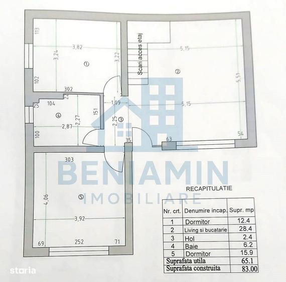 Casa cu etaj, 4 dormitoare, compartimentare eficienta zona Damila - 7