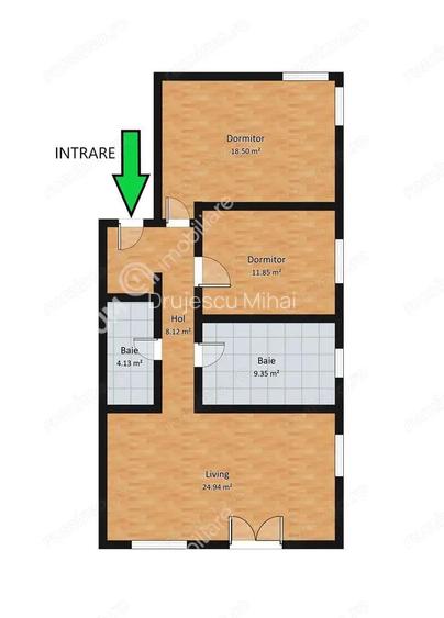 Apartament spatios cu 3 camere in zona Calea Cisnadiei din Sibiu