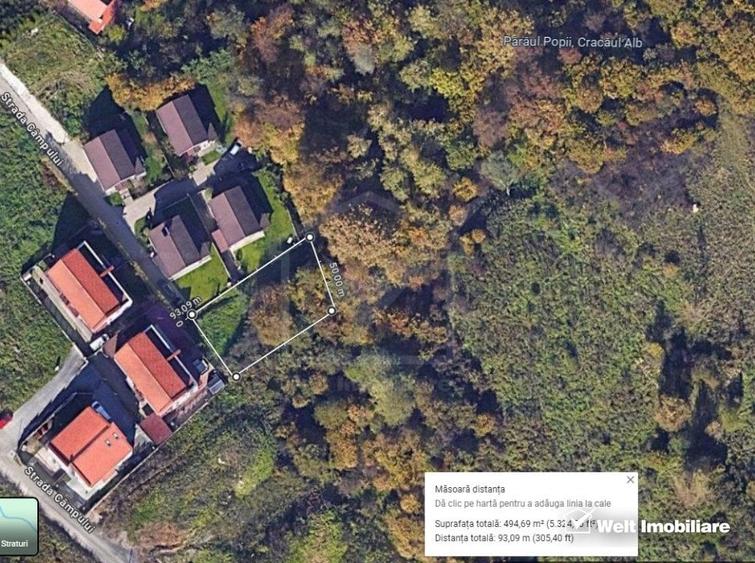 Teren 500 mp, intravilan, Campului, zona superba, COMISION 0% - 2