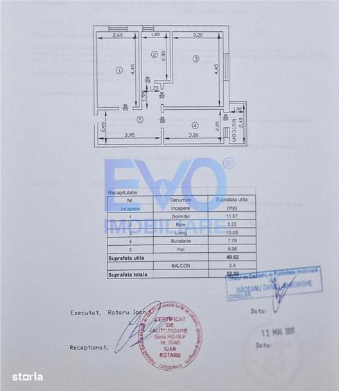 Apartament de vanzare, 2 camere, decomandat, Galata, Iasi - 1