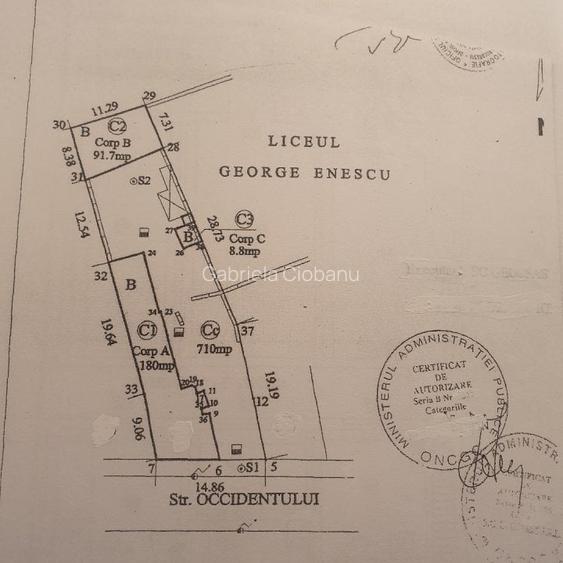 VANZARE TEREN str. CCCIDENTULUI in suprafata de 710mp -sector 1