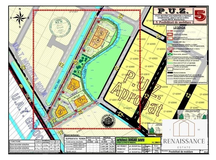 PUZ aprobat 6159mp Mosnita Noua, Calea Urseni - 80 apartamente - 1