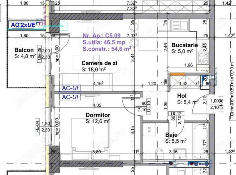 2 camere Estoria City faza 2 - 3