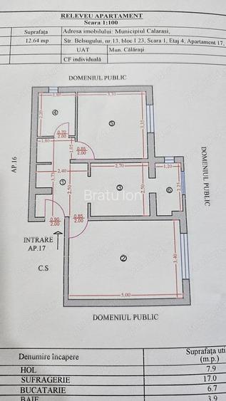 Vand apartament oras Calarasi - Orizont