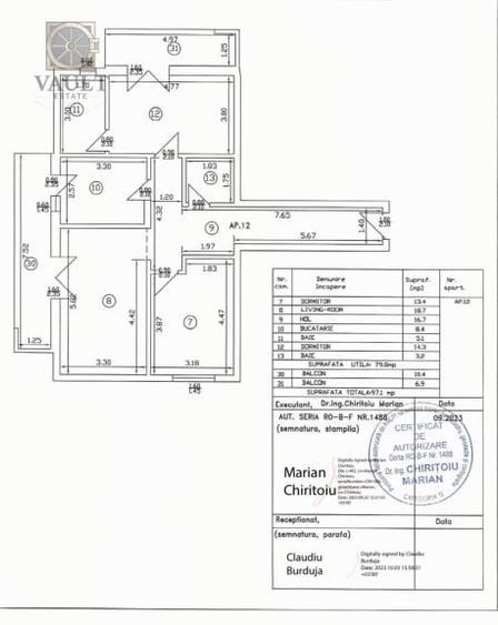 Apartament 2 camere - ULTRAFINISAT - Bloc nou - FUNDENI/DOBROESTI + TVA - 12