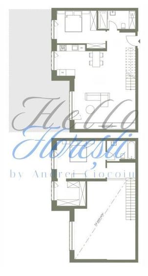 Apartament 3 camere 99.9 mp si terasa 54.4 mp in Hexagon - 1