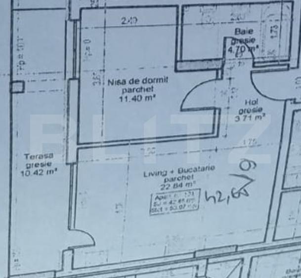 Apartament cu priveliste, 2 camere, 42 mp, terasa 10 mp, zona Vivo - 5