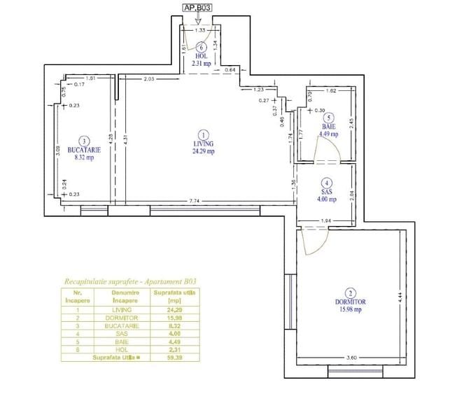 Apartament 2 camere Soho Unirii, parter înalt, parcare subterana inclusa - 15