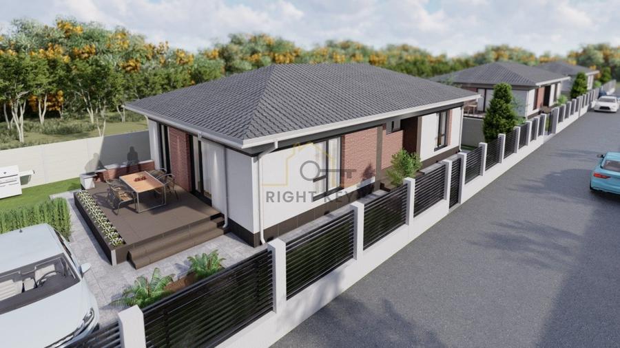 Nou! Casa parter 4 cam, 100mpu, 400mpt, toate utilitatile, placa! - 2