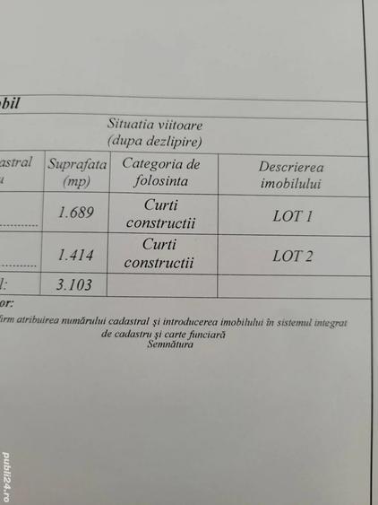 Teren de 1414 mp, în Sânpetru Mare