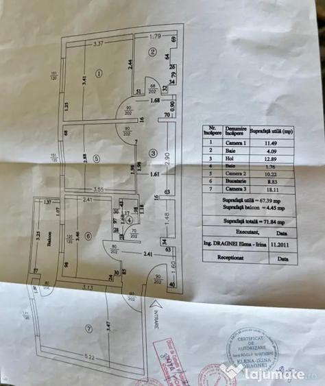 Apartament cu 3 camere decomandat în 1 Mai