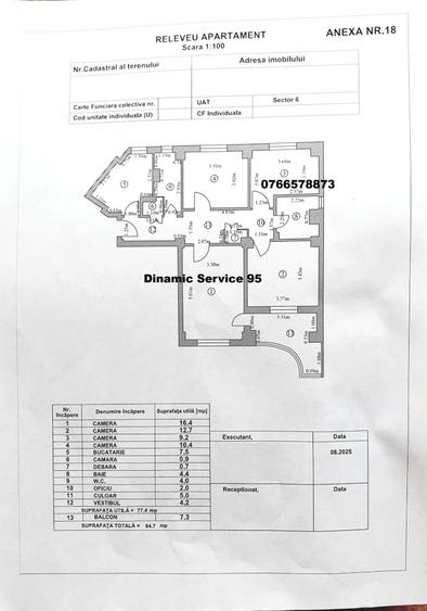 Apartament cu 4 camere decomandat, mobilat în Drumul Taberei