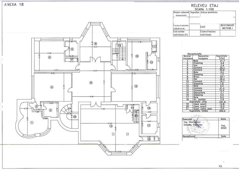 Vanzare vila lux D+P+E teren 3718 mp | piscina interioara si exterioara | Baneas - 14