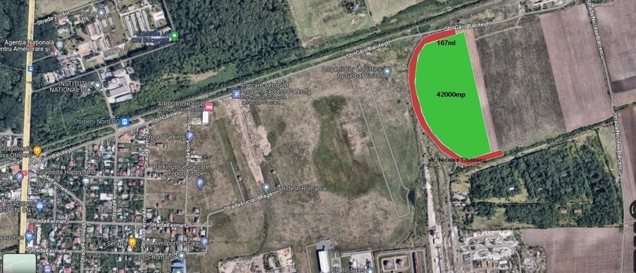 Teren intrav.42000mp zona servicii  ,Ferme-Dr.Garii Balotesti! - 1