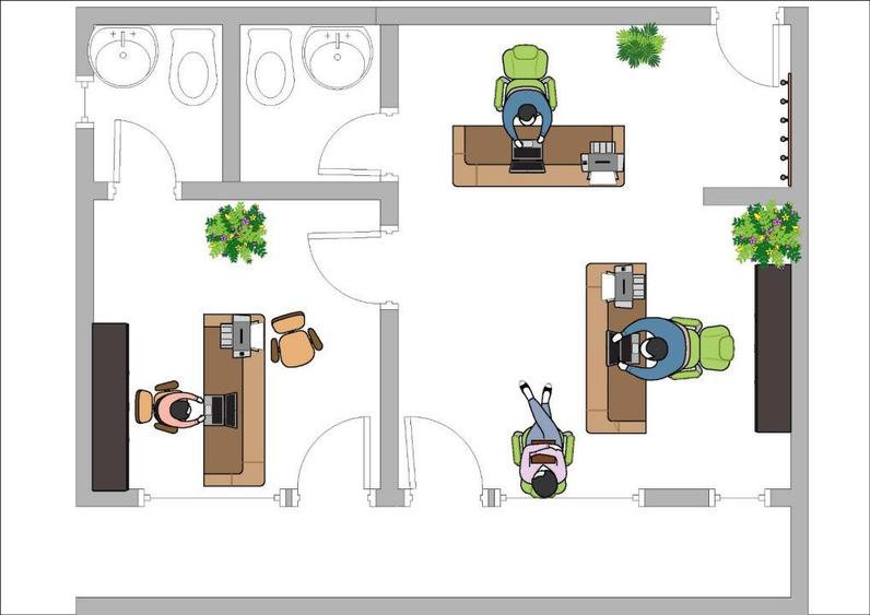 Spatiu comercial 52,17mp, 2 incaperi, parcare, intrare din strada, Ter - 1