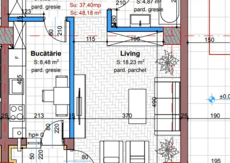 APARTAMENT 1 CAMERA, VALEA ADANCA, 5 DRUMURI, PRET DIRECT DE - 6