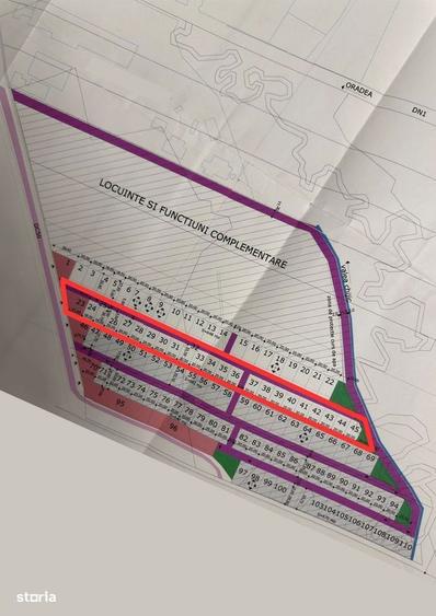 Teren intravilan cu destinatia de constructie locuinte, Sacadat-13900e - 3