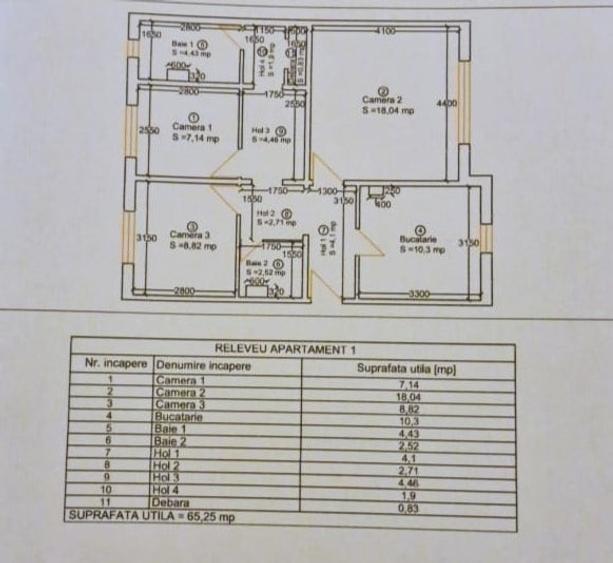OPORTUNITATE: 3 camere + 2 bai, DECOMANDAT, Girocului – langa Spitalul Judetean. - 20