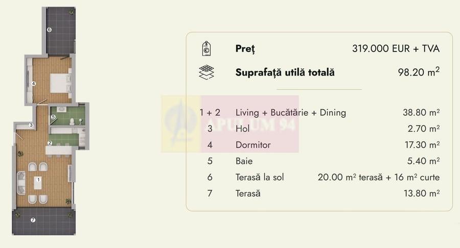 Apartament 2 camere de vânzare la Sinaia - Lux - 2