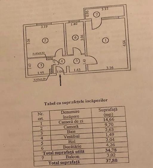 Apartament cu 2 camere decomandat în Berceni