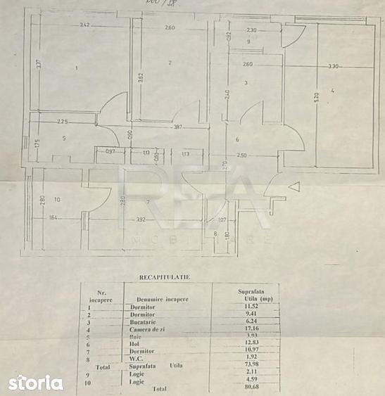 4 camere Pantelimon-Piata Delfinului decomandat,centrala,et. 5,an 1977 - 13