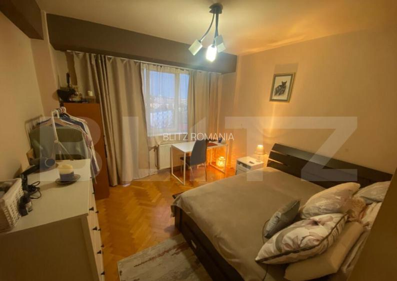 Apartament 2 camere, deco, 62 mp, et intermediar, balcon, Ma