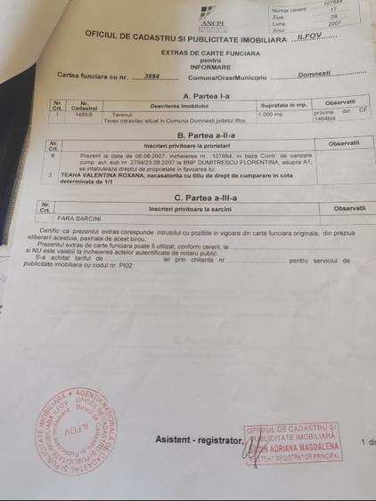 Domnesti, intravilan, 1000 mp - 1