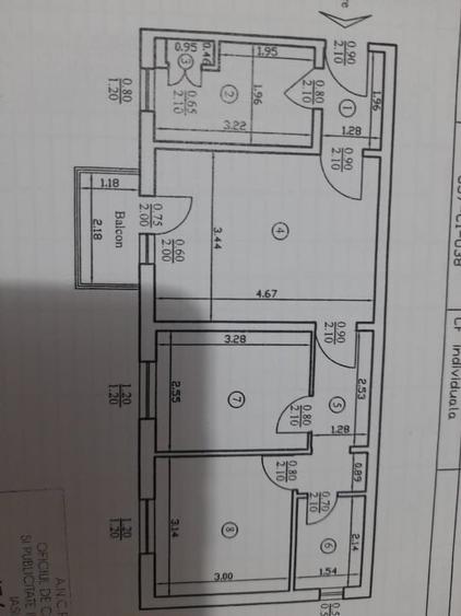 Vând apartament 3 camere SD  zona Dacia - 4
