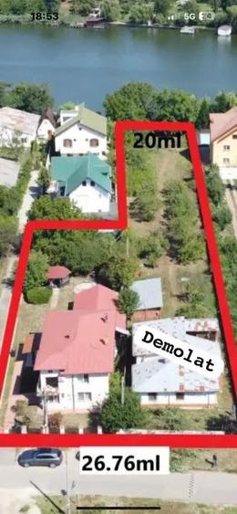 TEREN LAC SNAGOV - PONTON - CASA P+1E - 20ml deschidere - 4