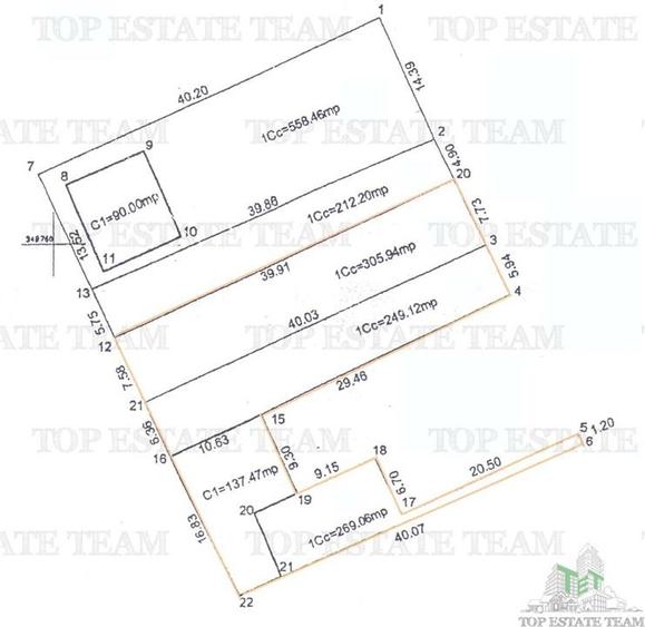 Teren 824 mp de vanzare in zona Andronache