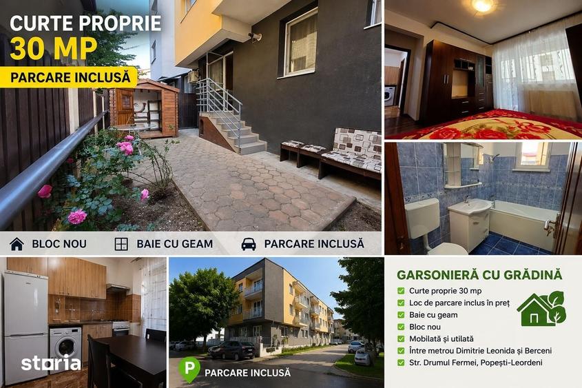 Metrou Dimitrie Leonida, Berceni - garsoniera cu gradina si parcare - 11