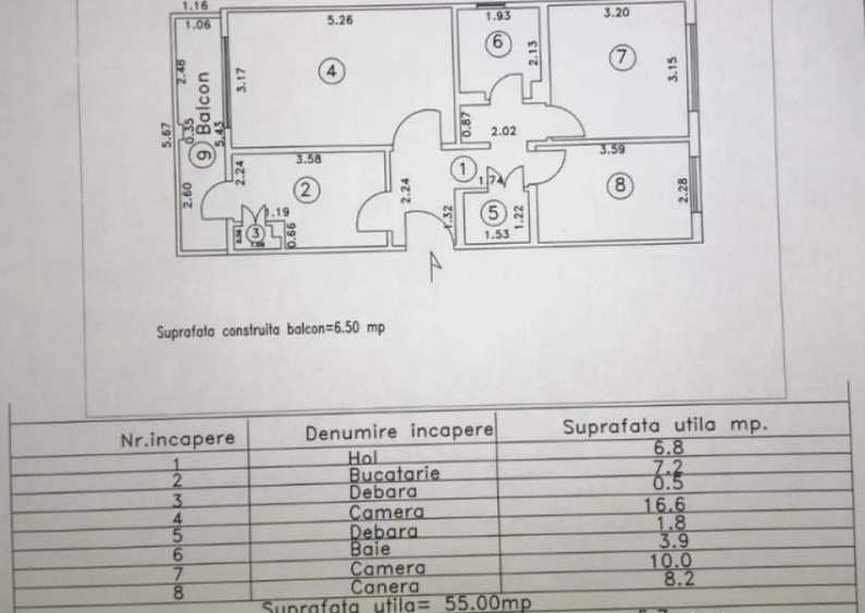 Totul Nou!!! Ap. 3 camere decomandat, Dorobantilor, parter. - 8