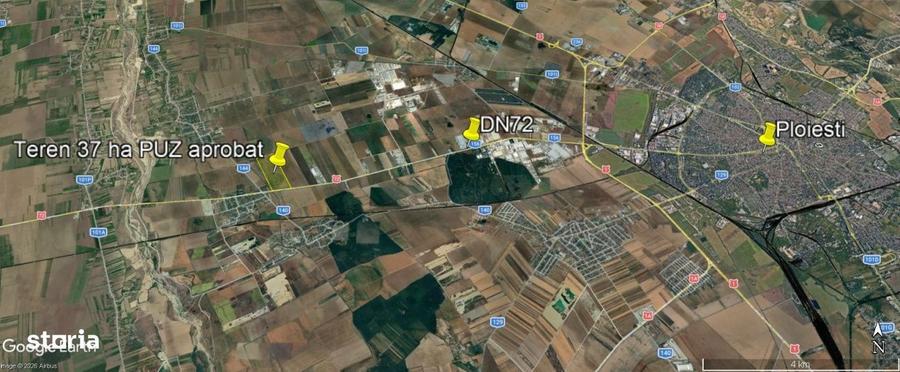 Teren 37 ha | PUZ aprobat Ploiesti Vest Industrial Park | DN72 + A3 - 4