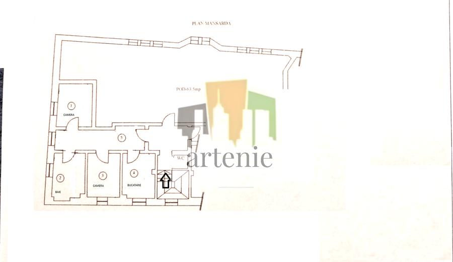 Pache Protopopescu  mansarda 32 mp ideal meditatii/  rezidenta - 14