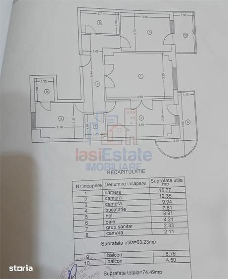Apartament 3 camere Gara zona Barsanescu - 1