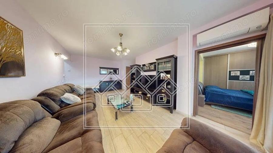 Ap.cu 3 camere, 2 bai si balcon, etaj intermediar, mobilat si utilat - 5