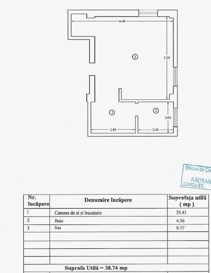 Apartament 1 camera, 39 mp, finisaje top, INTABULAT, str. Pepinierii - 9