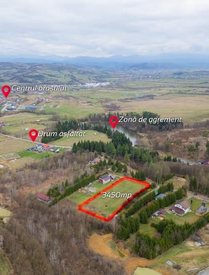 Teren intravilan panoramic ǀ 3450 mp în Târgu Lăpuș ǀ la 1 km de centru. - 1