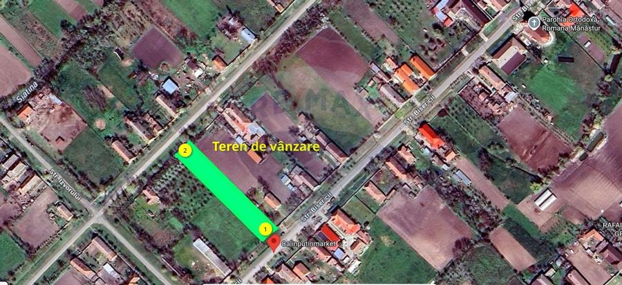 Teren intravilan de vânzare 2,209mp în loc. Mănăștur, jud. Arad - 1
