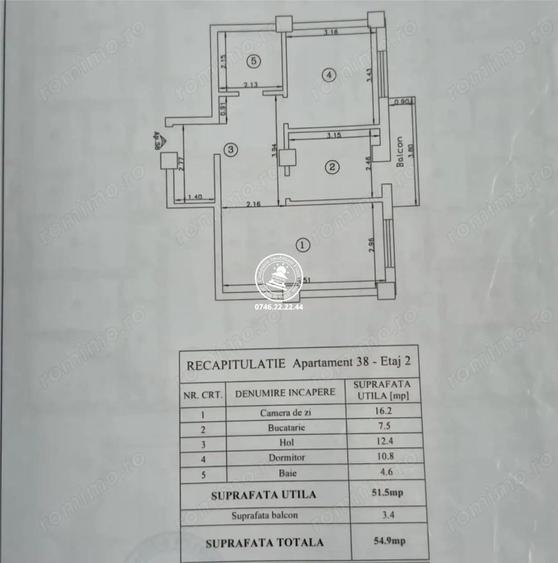 Apartament 2 camere de vanzare Valea Lupului - 6