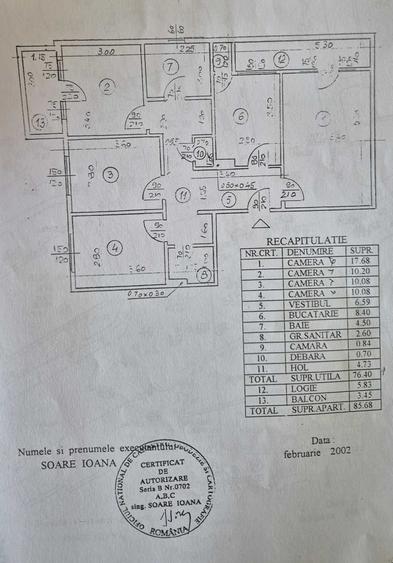 Apartament cu 4 camere decomandat în Teiul Doamnei