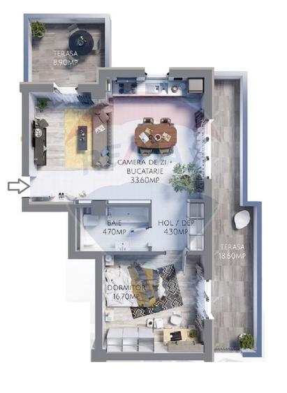 închiriere apartament Brasov Avangarden Bartolomeu, cu loc de parcare - 4