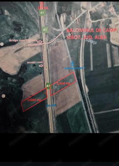 Vand teren 45000 mp A1 KM 57 front A1 DN7 ( 2 parcele ) - 6