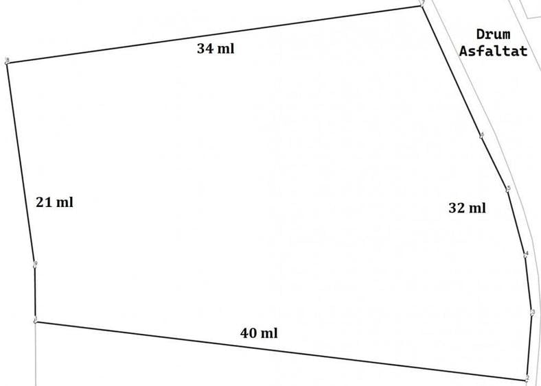 Parcela Intravilan cu Priveliste deosebita | 1000 mp | front 32 ml | Popesti ! - 3