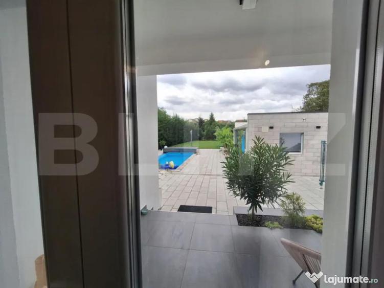 Vila de lux, mobilata, utilata, teren superb 1150 mp, piscin - 10